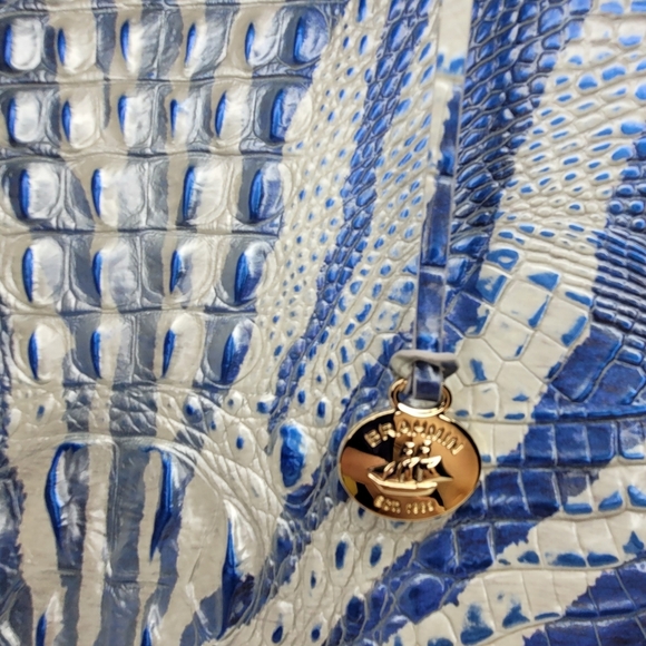 💥  Brahmin 2 PCS SET Shoulder Bag Purse Ombre Melbourne + XL Clutch NWT - Picture 13 of 16